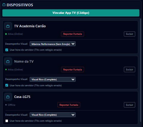 Conecte suas TVs